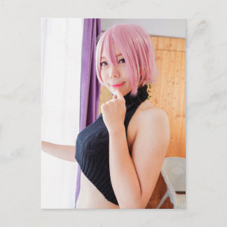 Cosplay Anime Vacker Asiatisk Skönhet Foto Postkor Vykort