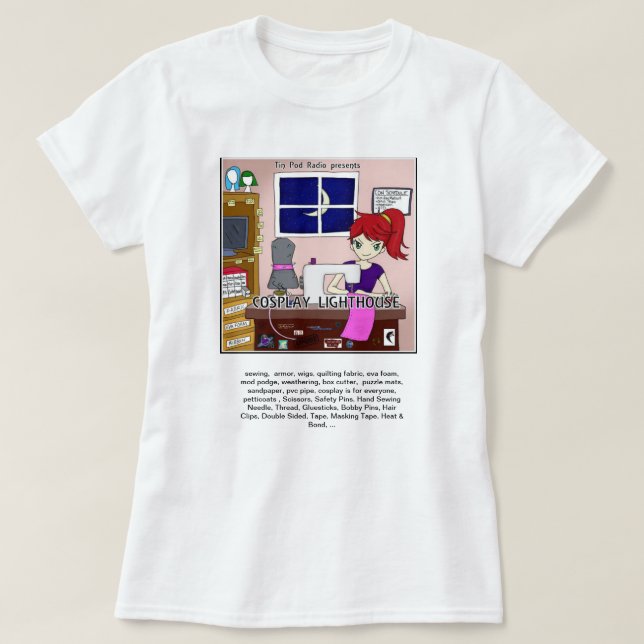 Cosplay fyrmanar grundläggande T-tröja Tee (Design framsida)