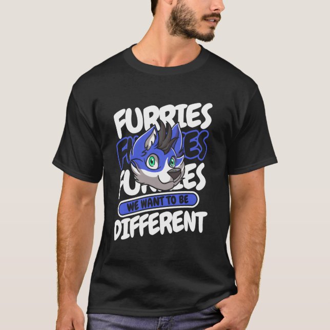 Cosplay Hårig Fursona Hårig Fandom T Shirt (Framsida)