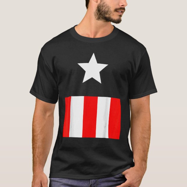 Cosplay Vintage American USA flagga T Shirt (Framsida)