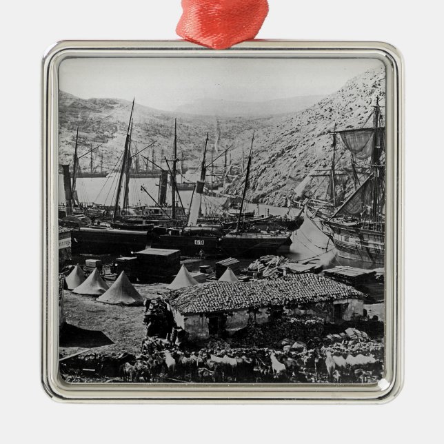 Cossackfjärd, Crimea, c.1855 Julgransprydnad Metall (Framsidan)