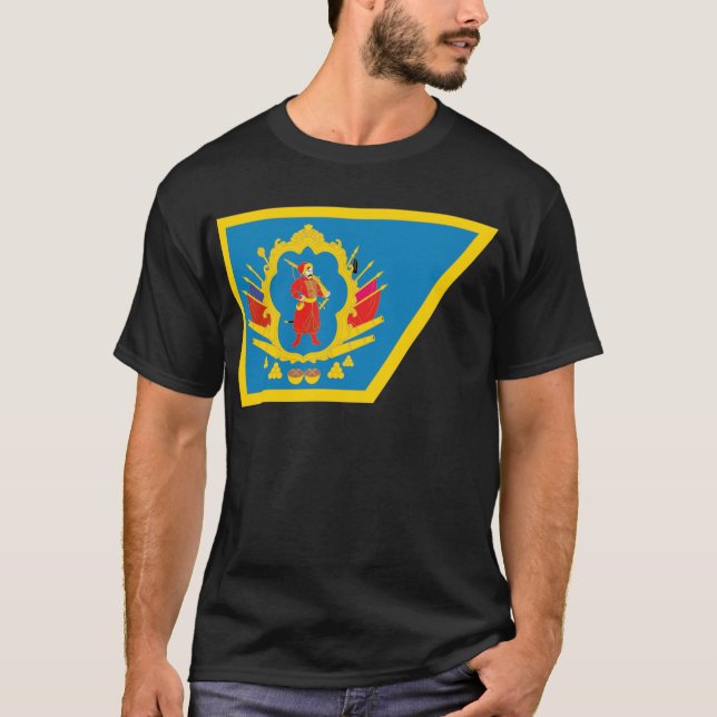 CossackHetmanat flagga Tee Shirt (Framsida)