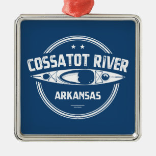 Cossatot River Arkansas Kayaking Julgransprydnad Metall