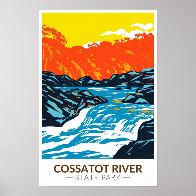 Cossatot River State Park Arkansas Vintage  Poster (Framsidan)