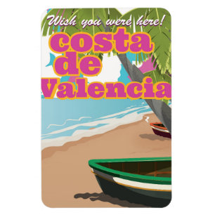 Costa Blanca vintage reseaffisch Magnet