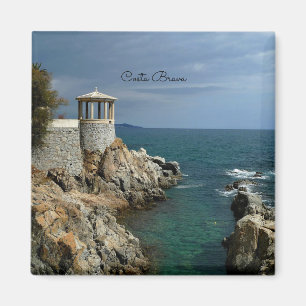 Costa Brava, Spanien, scenbild Magnet