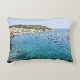 Costa Brava Spanien Scenia Blue Ocean Travel Foto Prydnadskudde
