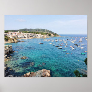 Costa Brava Spanien Scenia Blue Ocean Travel Photo Poster