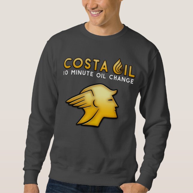Costa Crew Shirt Grått Lång Ärmad Tröja (Framsida)