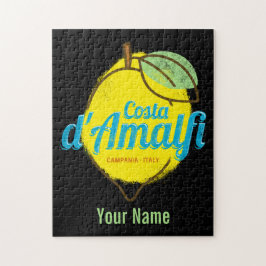 Costa d'Amalfi Lemon Italien Vintage Amalfi Kusten Pussel