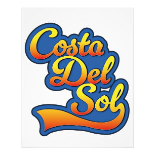 Costa Del Sol logotyp Fototryck