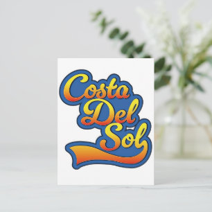 Costa Del Sol logotyp Helg Vykort