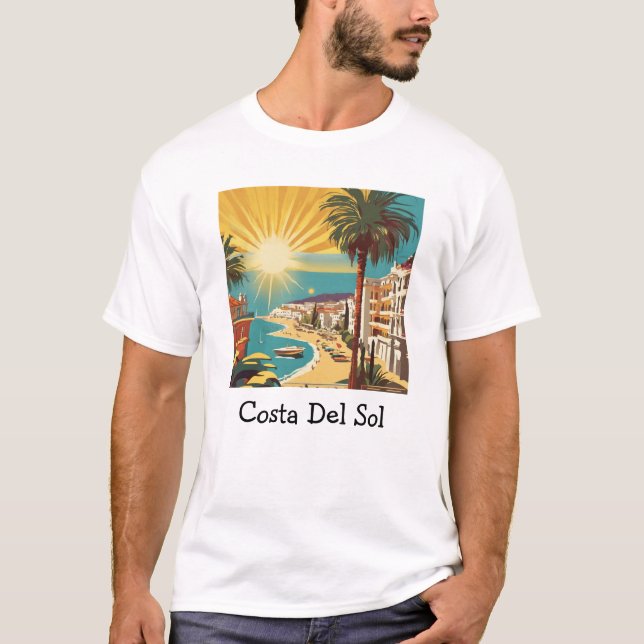 Costa Del Sol Spanien - Graphic Travel Tee (Framsida)
