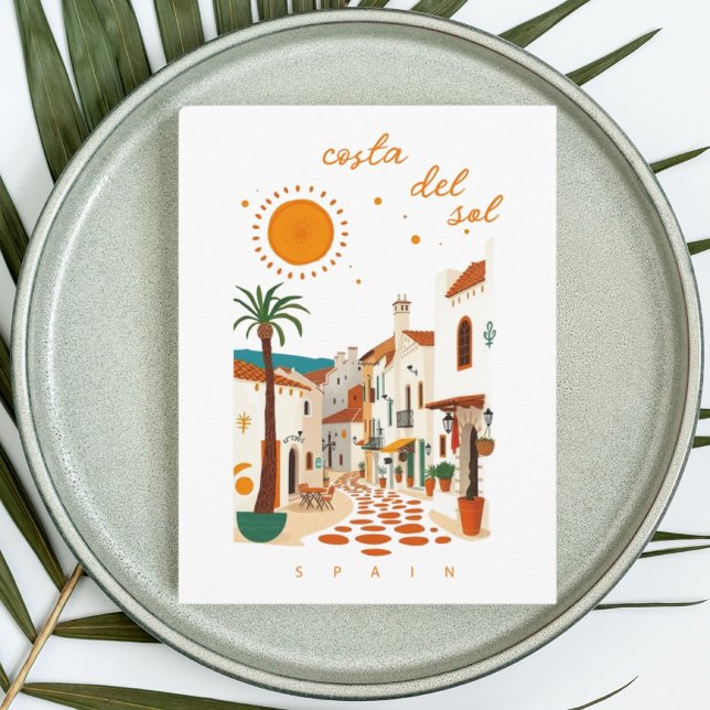 Costa del sol spanien semester medelhavet  vykort (Skapare uppladdad)