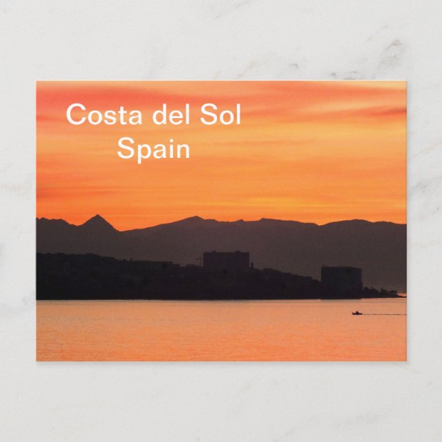 Costa del Sol, Spanien Vykort (Framsida)