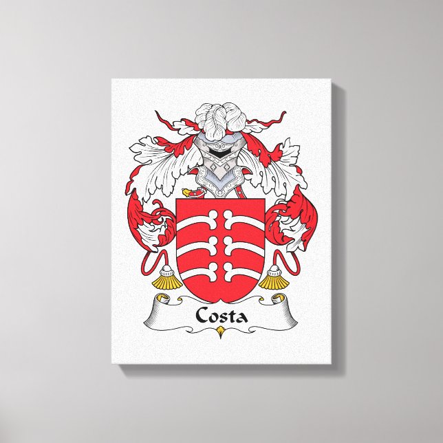 Costa Family Crest Canvastryck (Framsida)