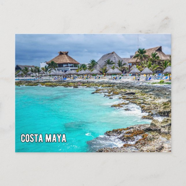 Costa Maya Mexico Postcard Vykort (Framsida)