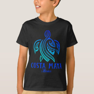 Costa Maya Mexiko Havssköldpadda Tie Dye Hibiskus T Shirt