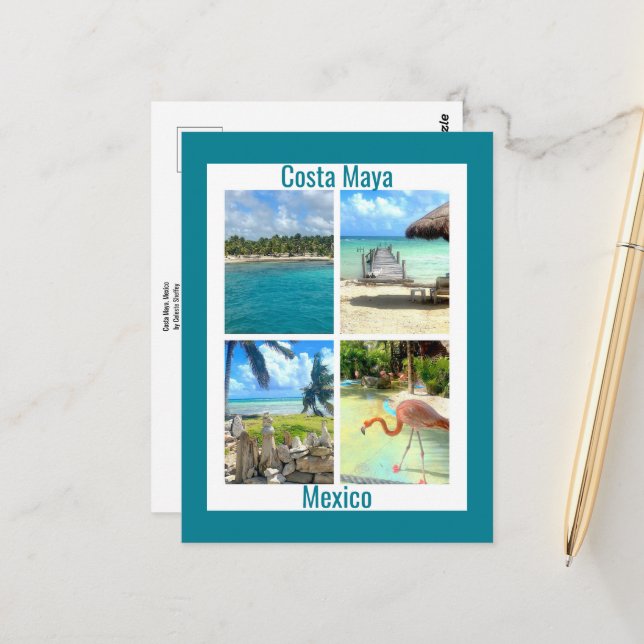 Costa Maya, Mexiko Vykort (Fram/Back In Situ)