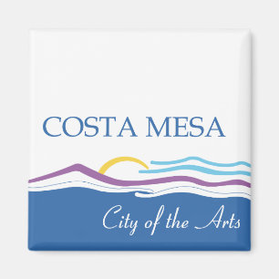 Costa Mesa city flagga Magnet