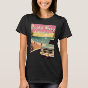 Costa Mesa Retro Beach Vacation Graphics Costa Mes T Shirt