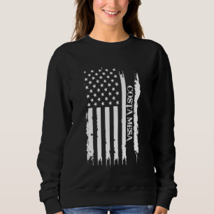 Costa Mesa United Stater Distress w US Flagga T Shirt