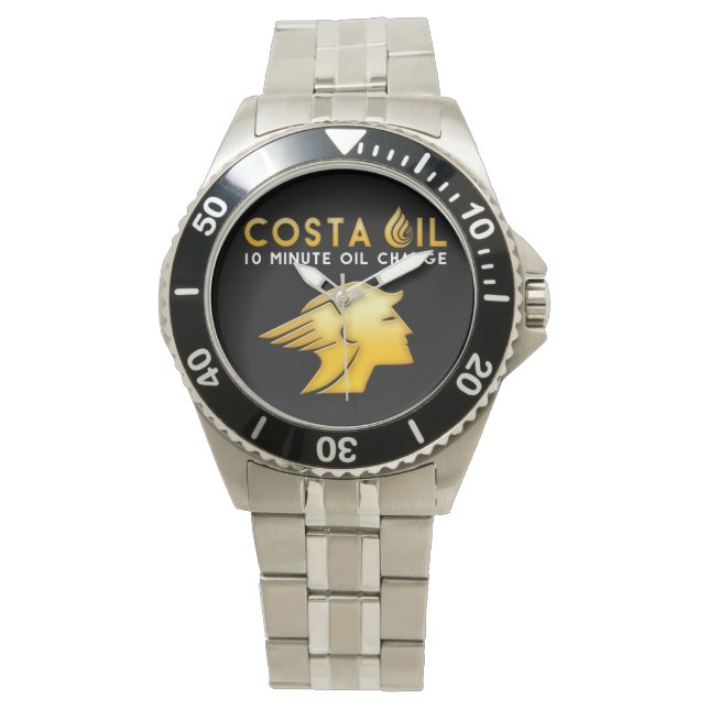 Costa Oil Silver Watch Armbandsur (Framsida)