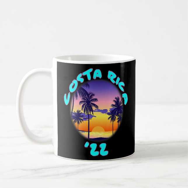Costa Rica 2022 Tropical Resa Sunset Kaffemugg (Vänster)