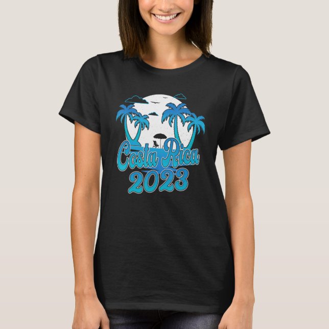 Costa Rica 2023 Family Matching Vacation Beach Sou T Shirt (Framsida)