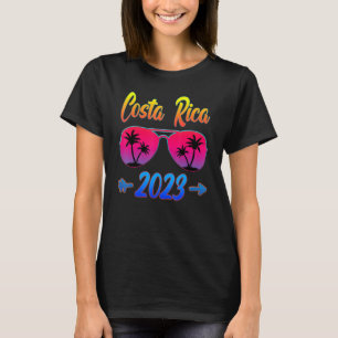 Costa Rica 2023 Matchning av persikoglasögon T Shirt