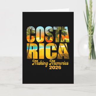 Costa Rica 2026 Skapa Minnen Matchande Familj Vak Kort