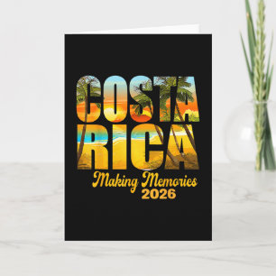 Costa Rica 2026 Skapar Minnen Matchande Familj Vk Kort