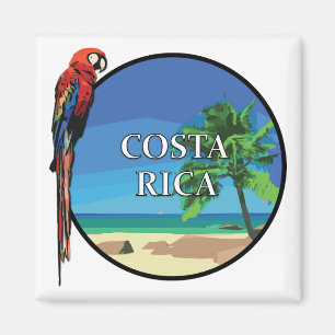 Costa Rica - 2 flytta sig mycket långsamt Magnet
