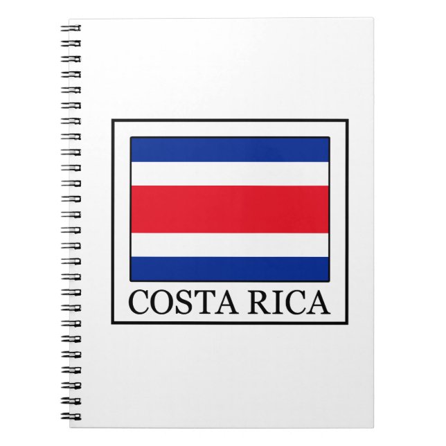 Costa Rica Anteckningsbok Med Spiral (Framsidan)