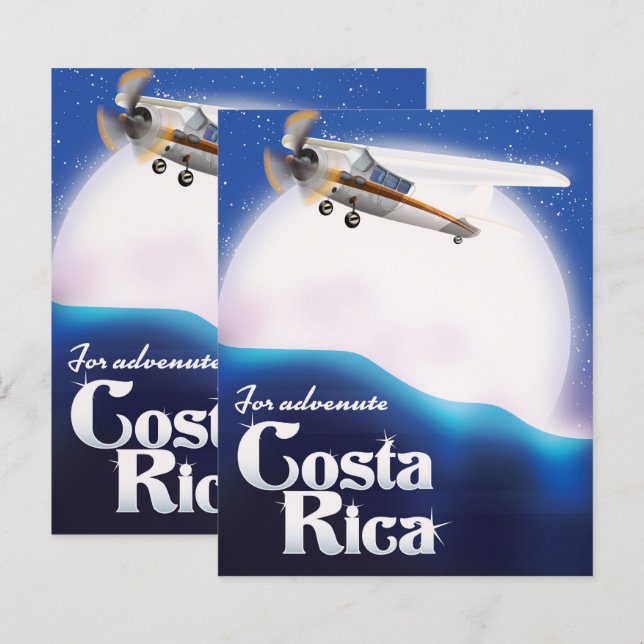 Costa rica Äventyr måne resa affisch Baby Blank (Fram/baksida)