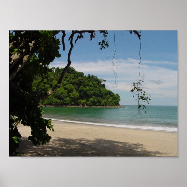 Costa Rica Beach Paradise Poster (Framsidan)