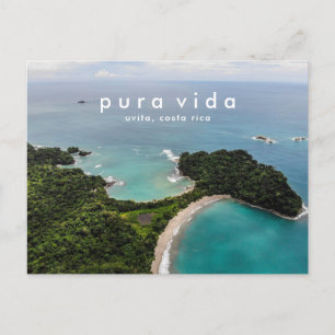 Costa Rica Beach Photo Vacation Postcard Vykort