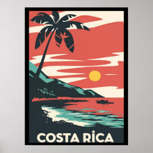 Costa Rica Beach Pura Vida Poster