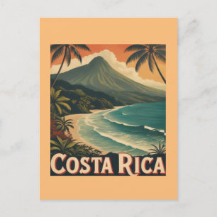 Costa Rica Beach, Pura Vida Vykort