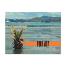 Costa Rica Beach Pura Vida vykort
