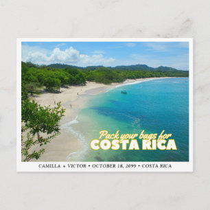 Costa Rica Bröllop Spara datum Postkort Vykort
