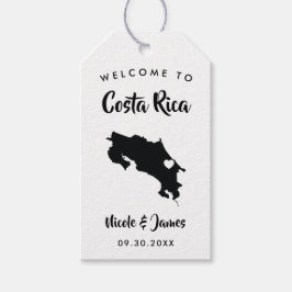 Costa Rica Bröllop Welcome Bag Märkre, Karta Presentetikett
