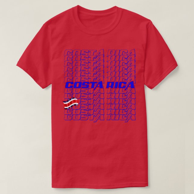 Costa Rica Cascade-text T Shirt (Design framsida)