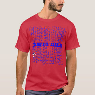 Costa Rica Cascade-text T Shirt