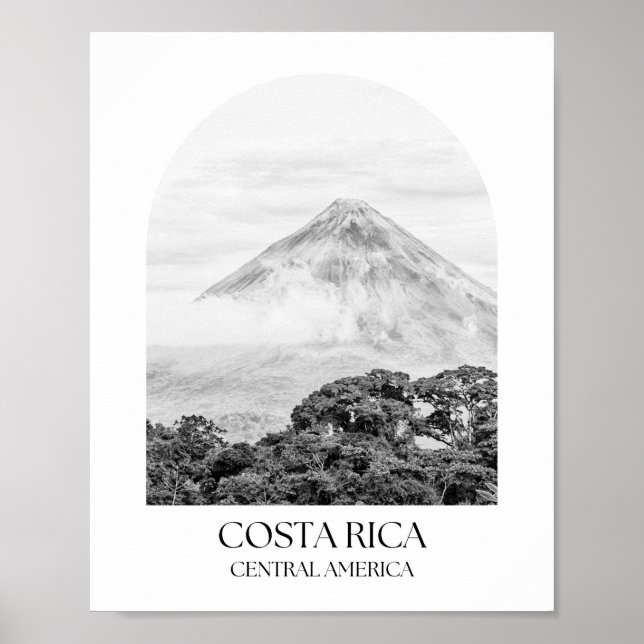 Costa Rica Centralamerika, fotopatecken Poster (Framsidan)