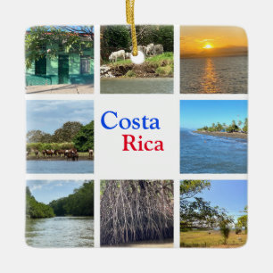 Costa Rica Ceramic Ornament
