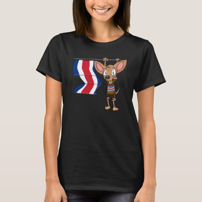 Costa Rica Chihuahua T Shirt (Framsida)