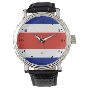 Costa Rica Civil Flagga Armbandsur