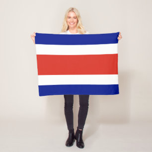Costa Rica Civil Flagga Fleecefilt