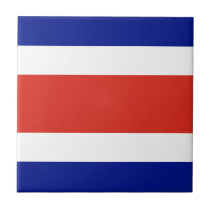 Costa Rica Civil Flagga Kakelplatta